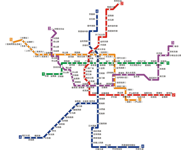 苏州地铁线路图